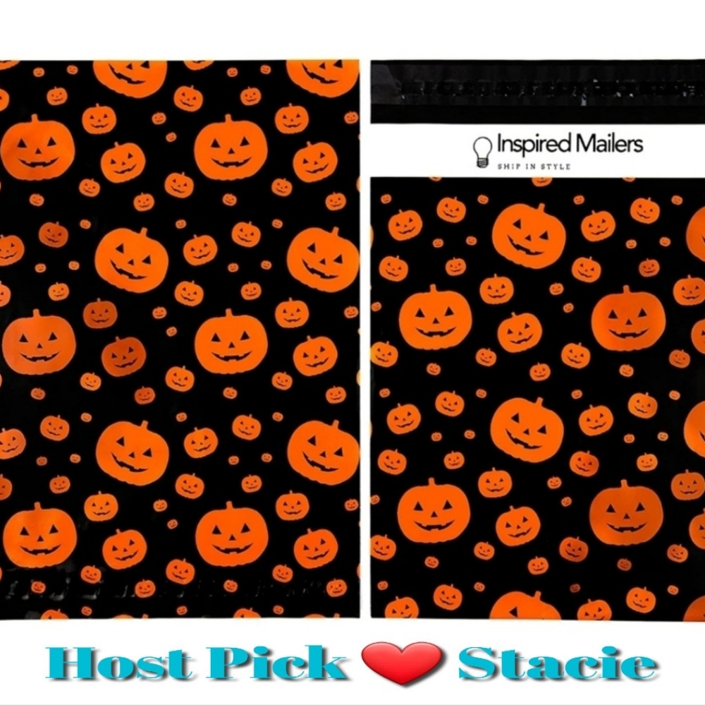 25 ct 10x13" Jack-o-lantern POLY MAILERS